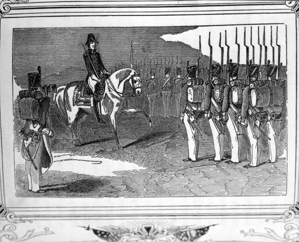 Governor Andrew Jackson inpecting troops first seminole war