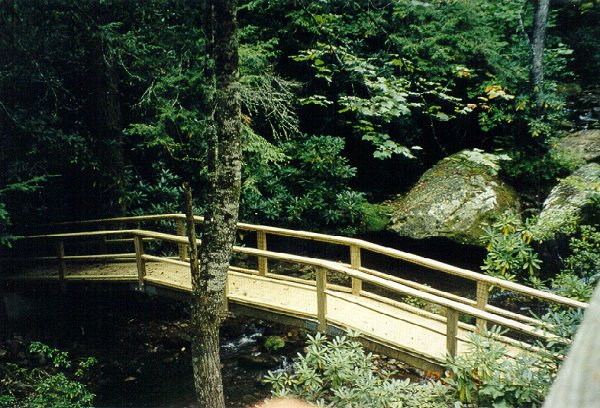 Bridge at Mini Niagara, Franklin, North Carolina