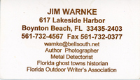 Jim Warnke Business Card